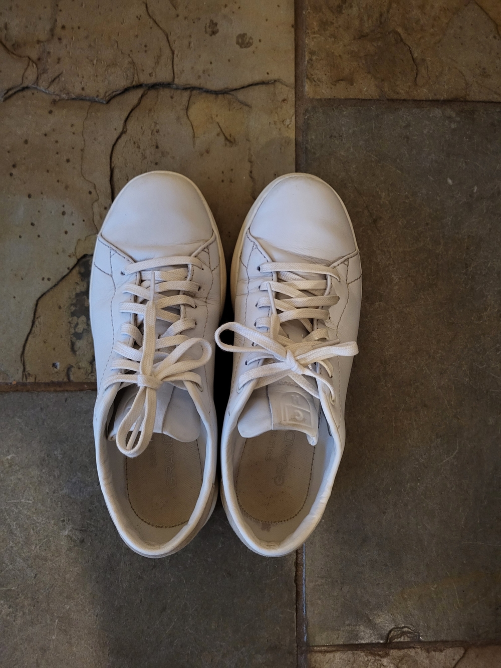 Cole Haan White Leather Athletic Sneakers